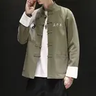 MrGoldenBowl мужские куртки большого размера в китайском стиле, уличная одежда, мужские повседневные свободные классические пальто 2020, осенние мужские модные куртки