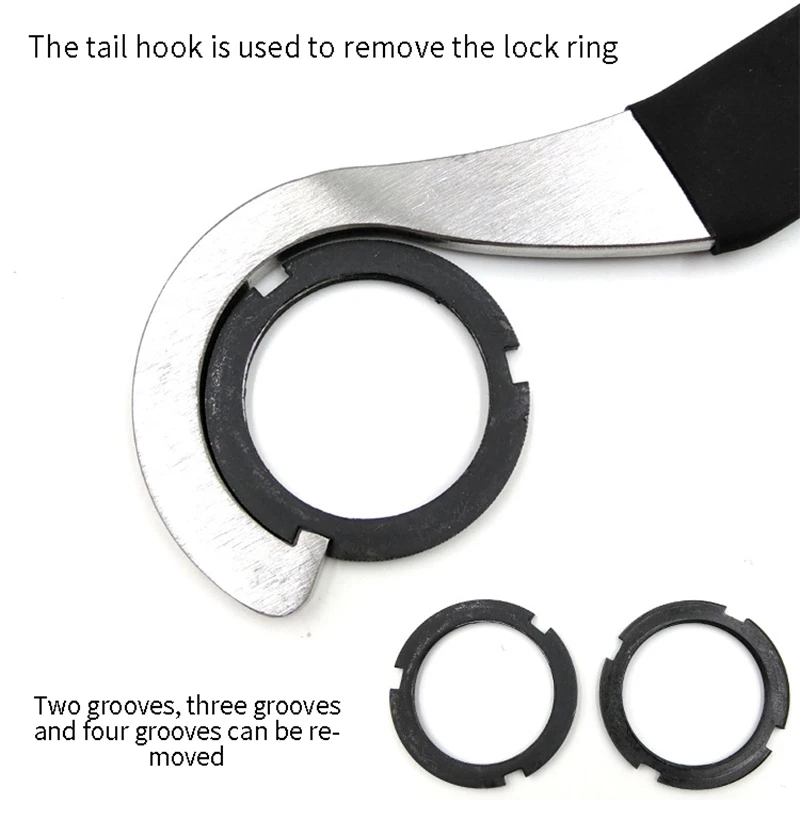 

1 Piece Mountain Bicycle Bike Two in One Lock Ring Remover Bottom Bracket Spanner Wrench Repair Tool