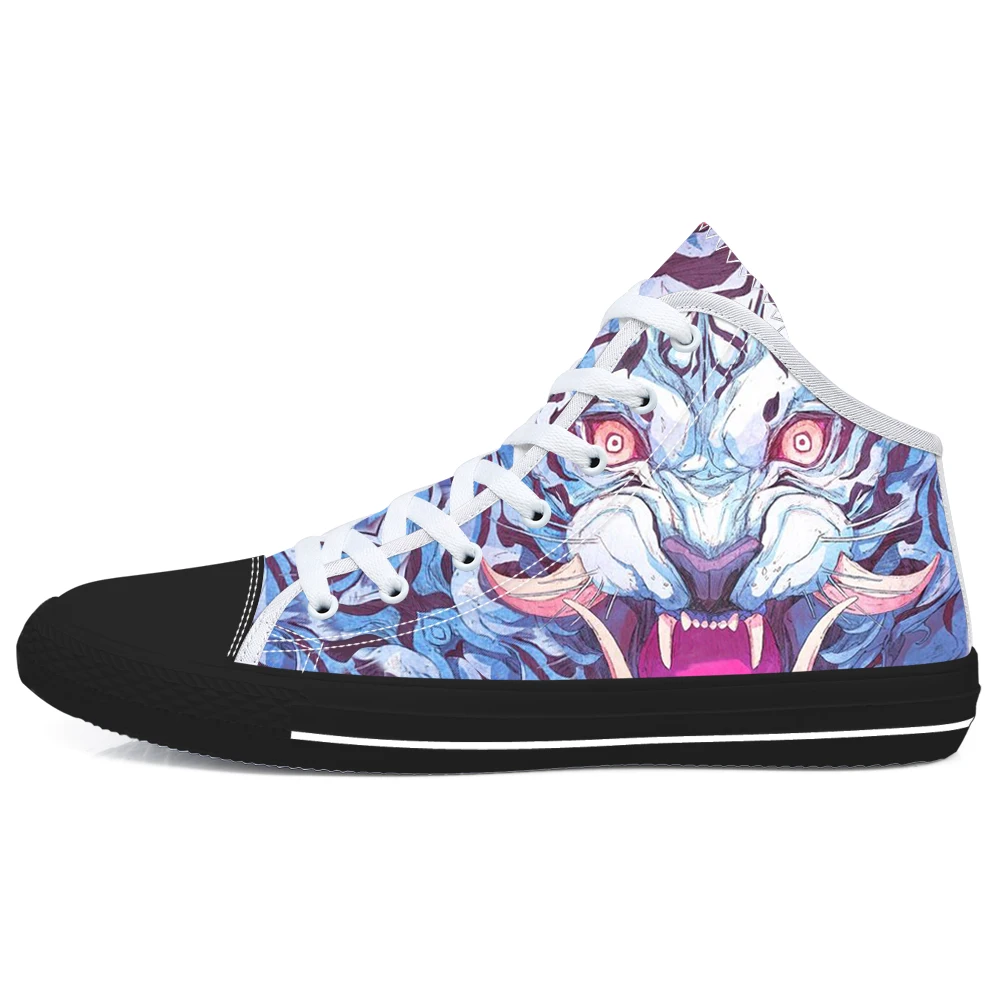 Мужские парусиновые туфли с принтом животных модные кроссовки на плоской