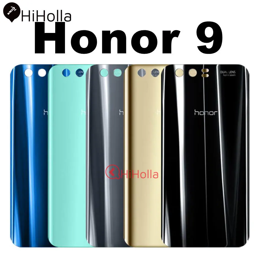 Заднее стекло для Huawei Honor 9 Lite задняя крышка батарейного отсека корпус стеклянная
