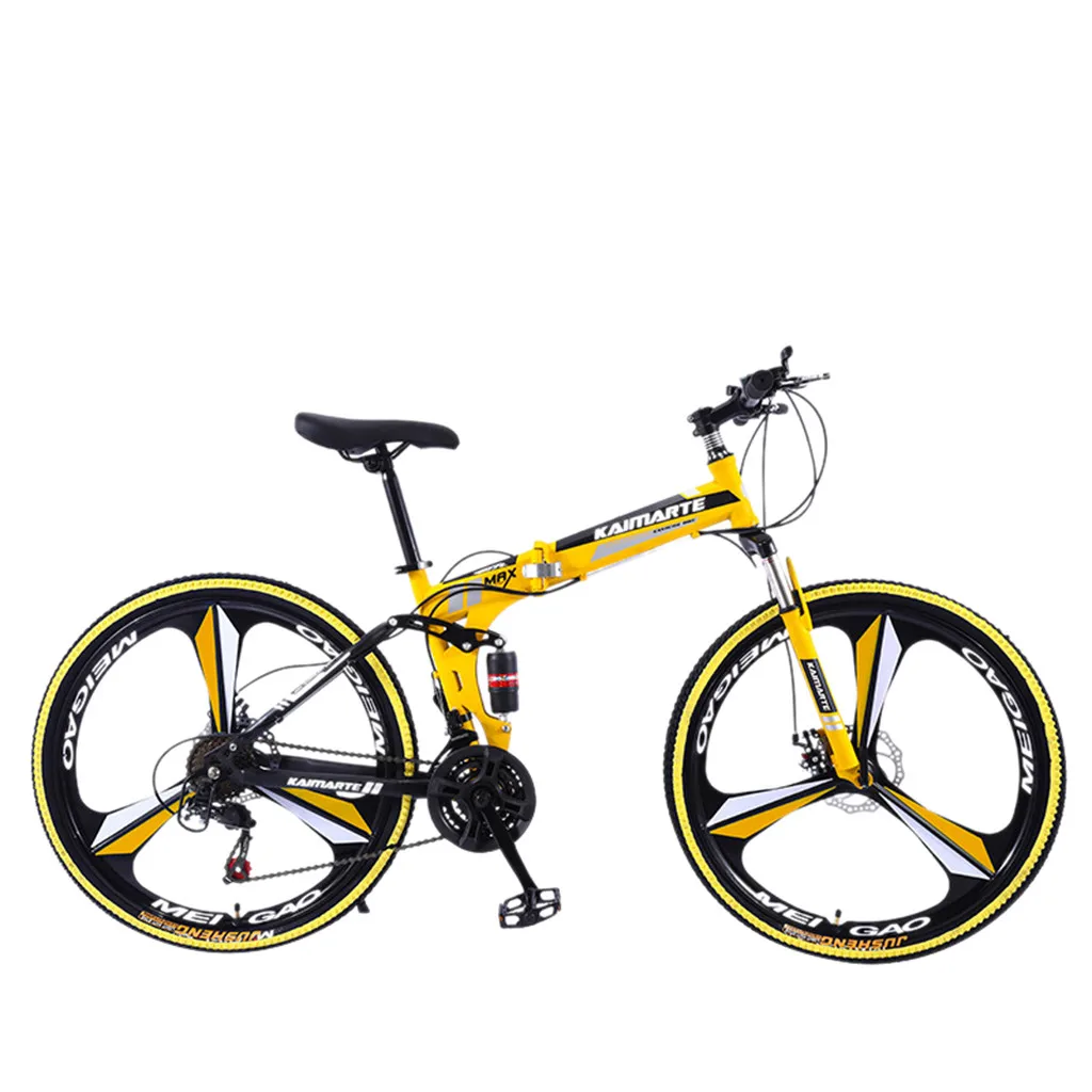 26-дюймовый 21-скоростной горный велосипед передний и задний Амортизатор складной