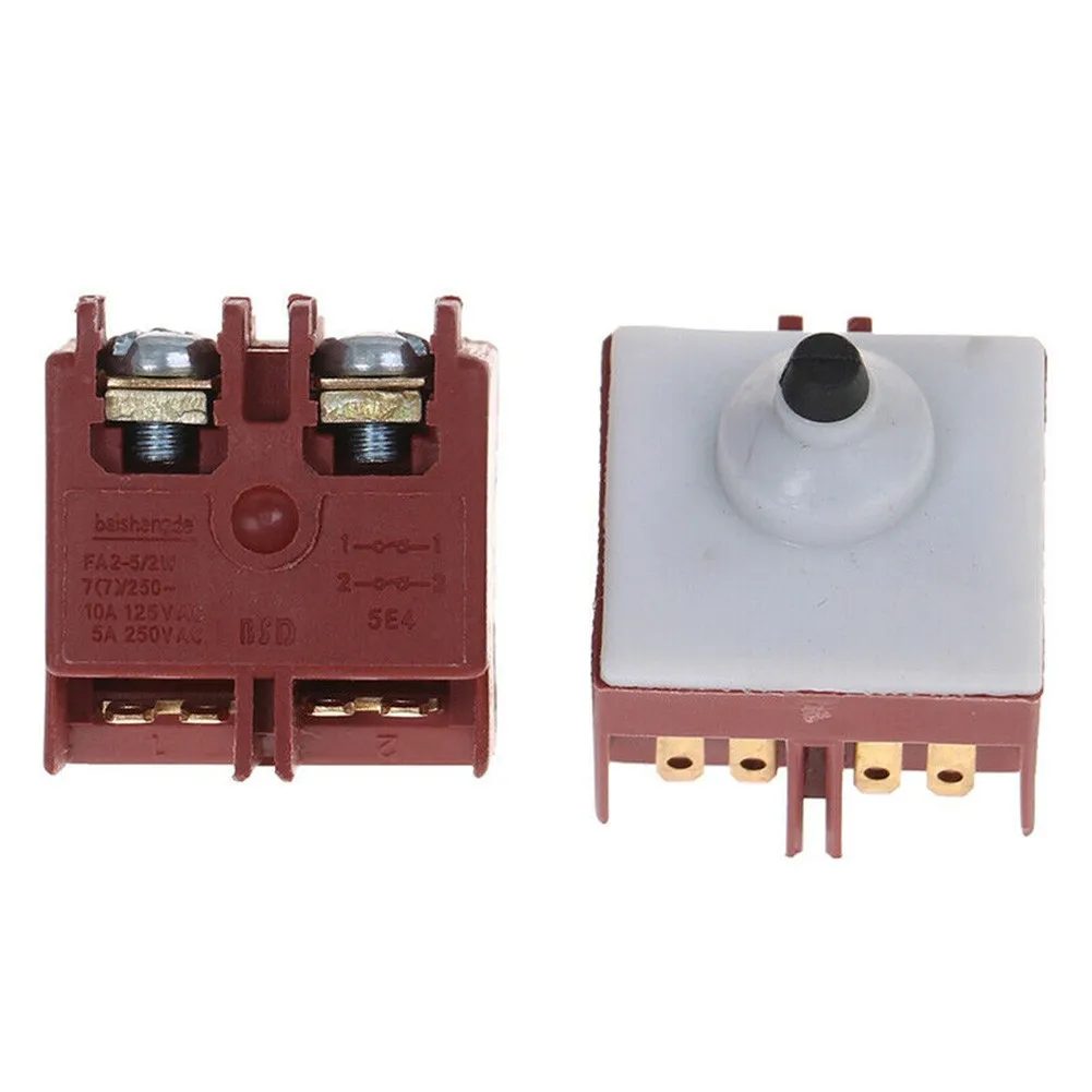 

1pc Angle Grinder Switch 27*25.5*20mm AC250V 6A 125V/12A DPST NO Push Button Switch For Bosch GWS6/7-100 Angle Grinder Part