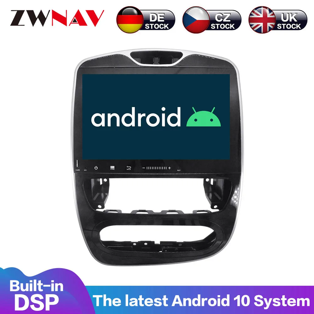 Android 10 0 встроенный DSP Автомобильный плеер GPS Мультимедиа Радио для Renault Clio 2013 2019