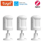 Датчик движения Tuya ZigBee, инфракрасный датчик обнаружения человеческого тела ZigBee 3,0 с поддержкой Alexa Google Smart Life