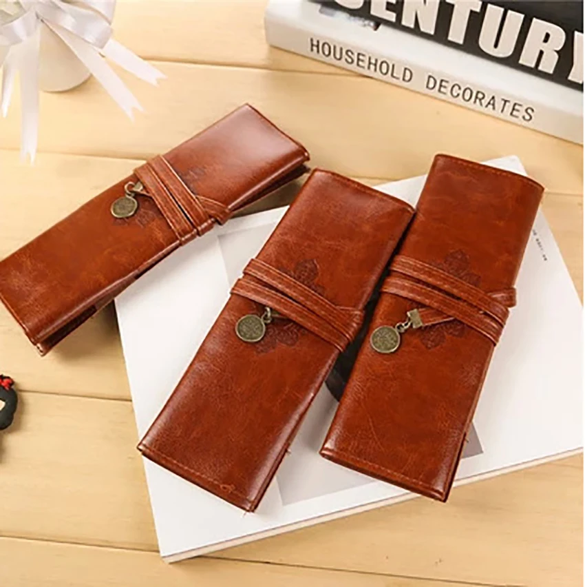 Водонепроницаемый рулонный кошелек из искусственной кожи офисные