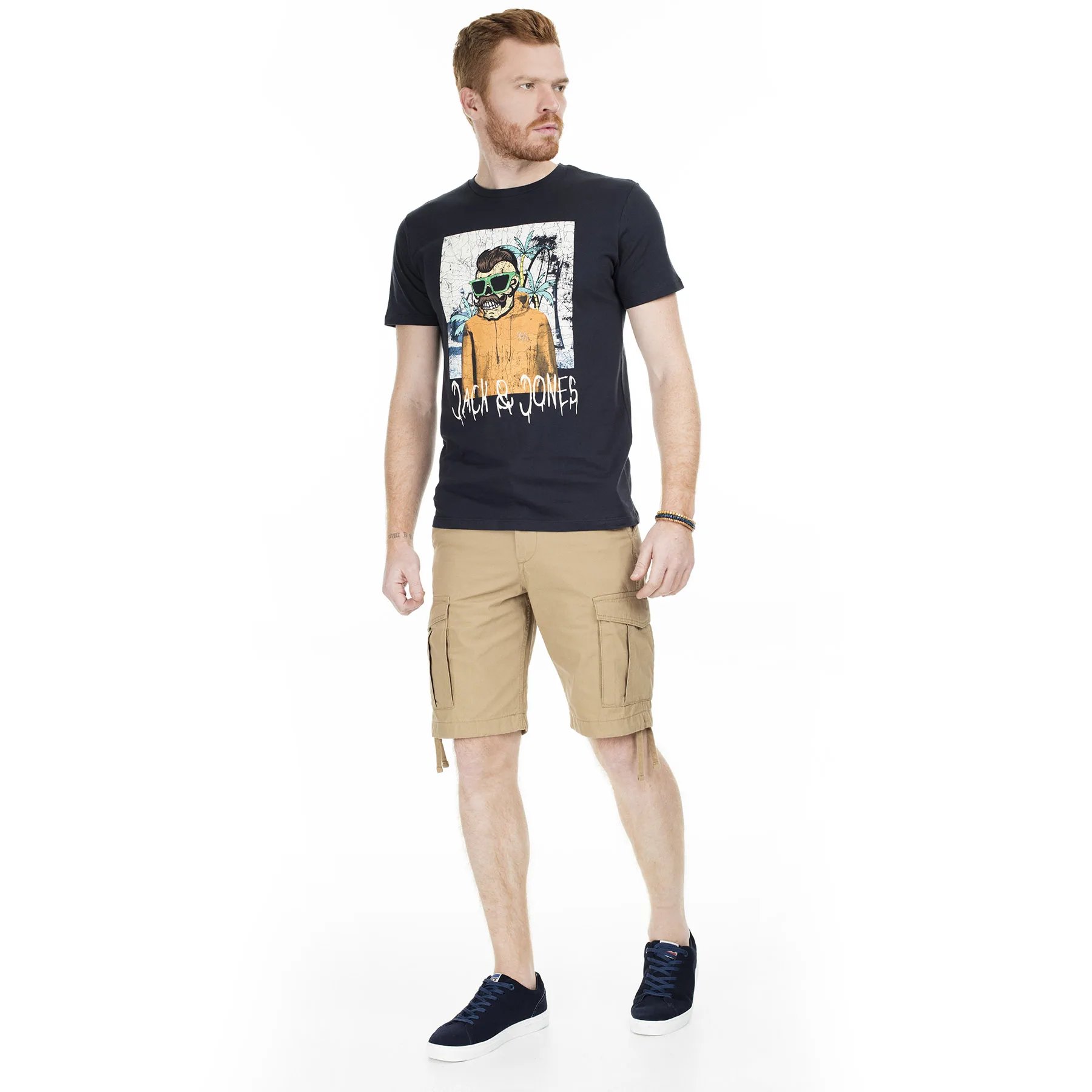 Мужские джинсы с коротким 12132933 Jack & Jones|Мужские шорты| |