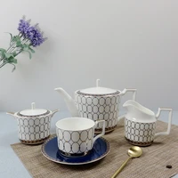 european coffee cup fashion high end snack plate temperature resistant ceramic 15 head tea set