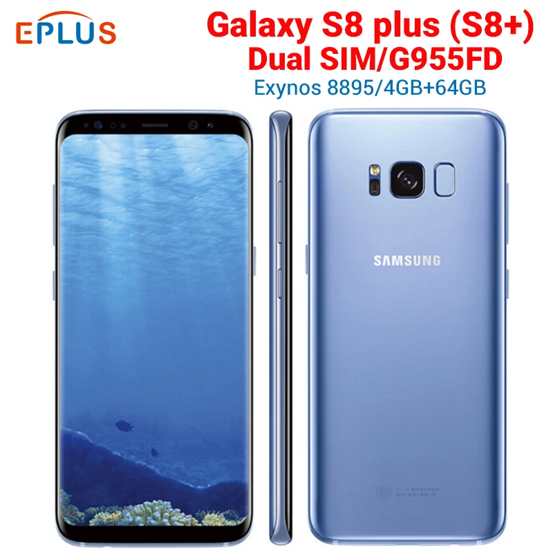 Новая глобальная версия samsung Galaxy S8 plus Duros S8+ G955FD мобильный телефон с двумя sim-картами 4 Гб 64 Гб Восьмиядерный 6," NFC 4G телефон