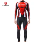 X-TIGER 2021 Мужской комплект для велоспорта на открытом воздухе с длинным рукавом, одежда для велоспорта, одежда для горного велосипеда Jeysey Ropa Ciclismo, спортивная одежда