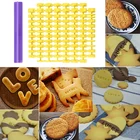 Форма для выпечки с буквами алфавита, 3D штамп для печенья, бисквита, резак для тиснения, формы для выпечки, помадки, сделай сам, желтый резак