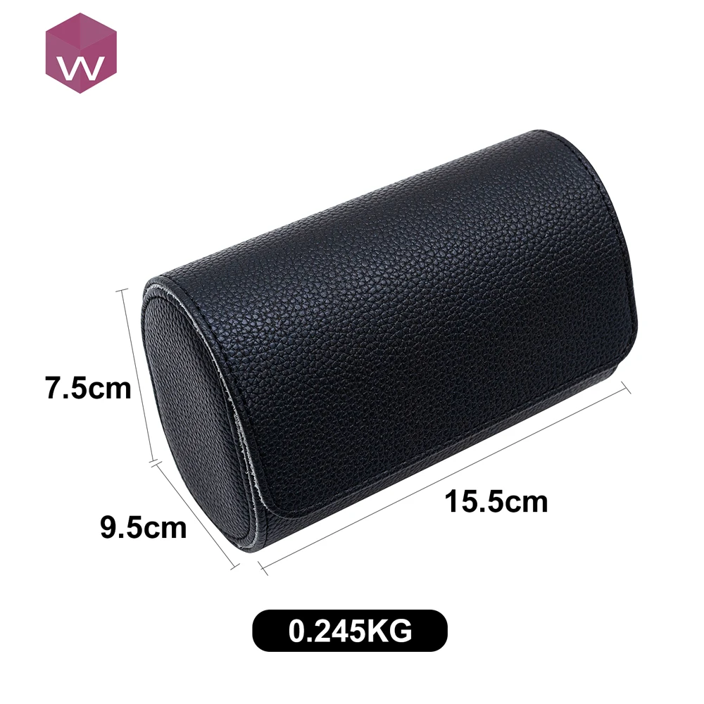 Wholesale 2 Slot Travel Watch Roll Case for Men