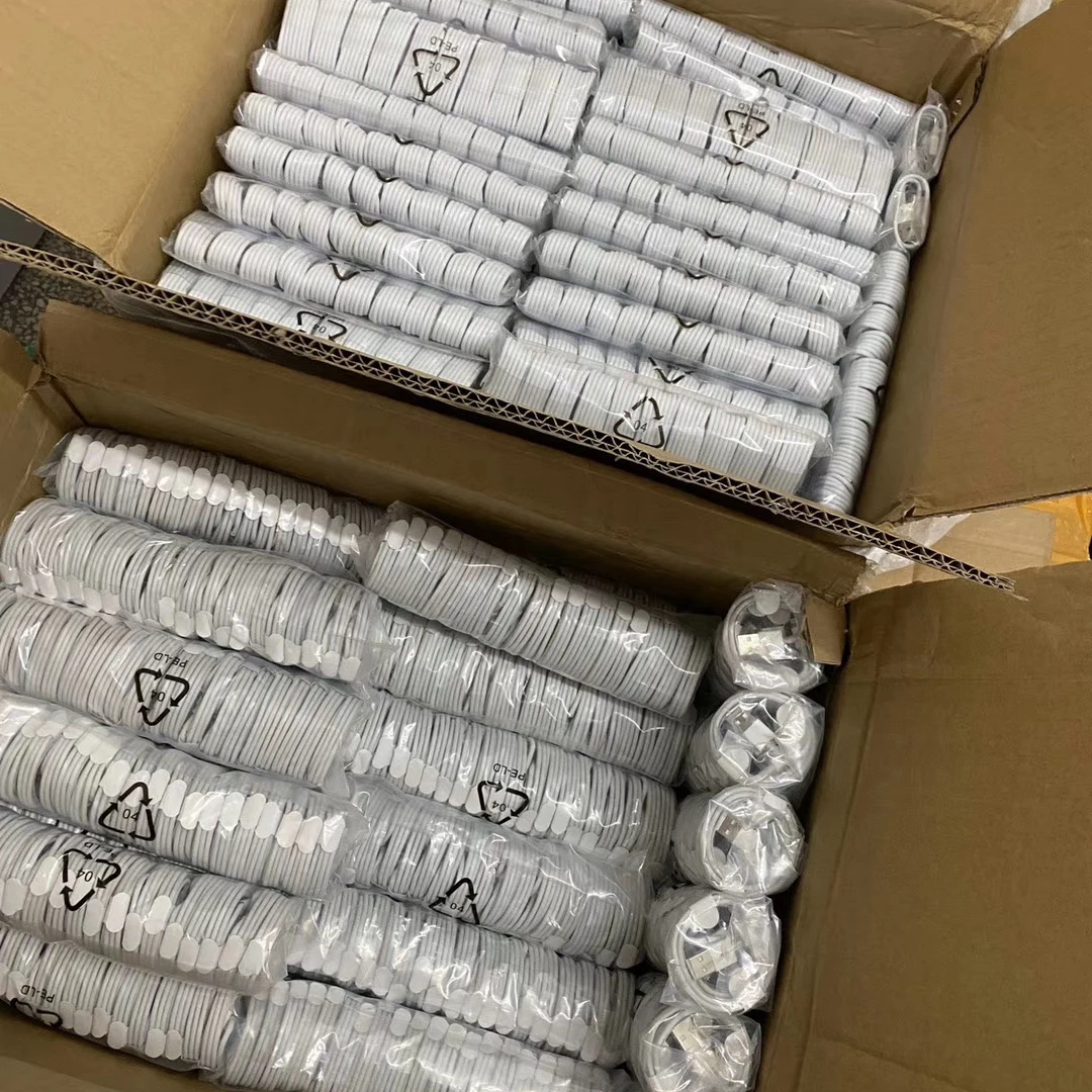 

500Pcs 1M Braided Original Quality USB Data Sync Charging Cable For phone 6 7 8 X S Tablet PC Charger Accessory Work New System