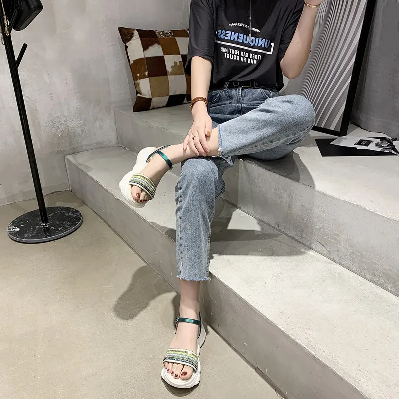 

women increased platform outdoor sandals women's beach shoes female girls sport femmes sneakers sandalia mujer