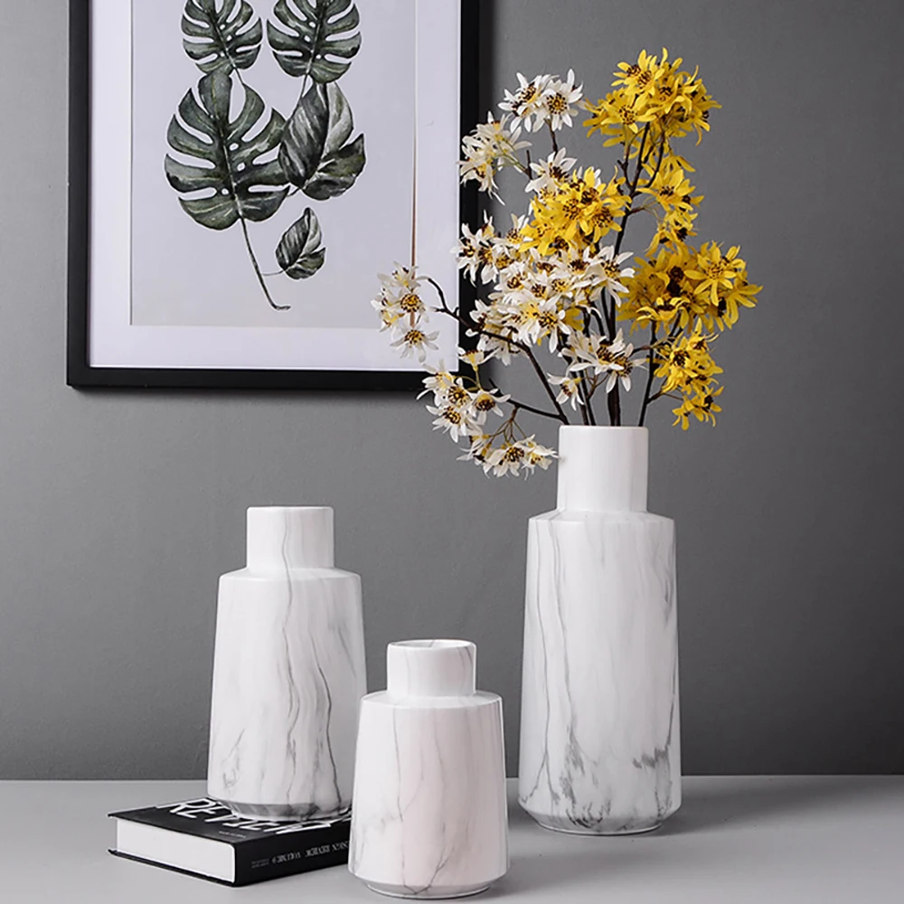 

Large Ceramic Vase Decoration Home Modern Decor Luxury Nordic Vase Table Decoration Living Room Vases Decoration Household Gifts
