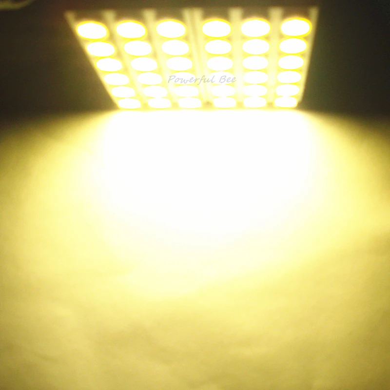 Светодиодная лампа для чтения автомобильной панели лодки 2 шт. мощность 5 Вт 36SMD T10