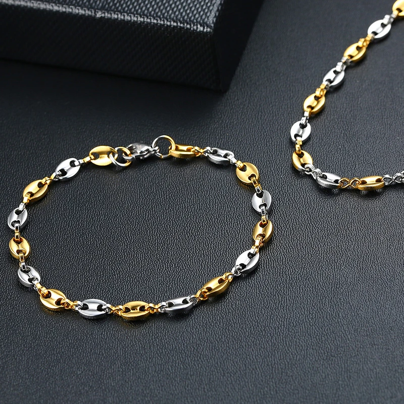 Женский браслет цепочка из нержавеющей стали 5 мм|Ювелирные наборы| |