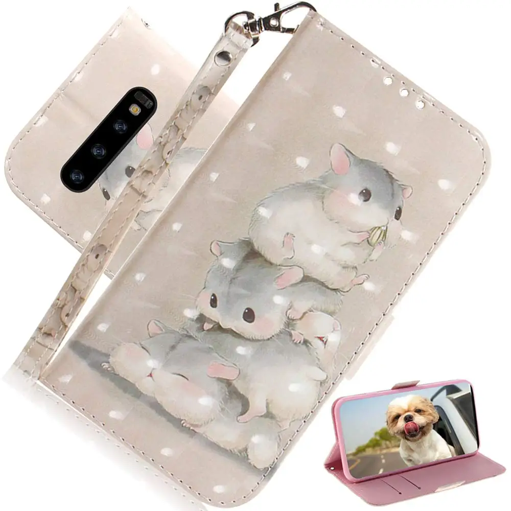 Squirrel 3D(полиуретан) с откидной крышкой для samsung Galaxy A70 A50 A30 A20 A10 A40 A60 A80 A20E чехол с мультипликационным принтом из искусственной кожи чехол для samsung A50s A30S - Цвет: Squirrel