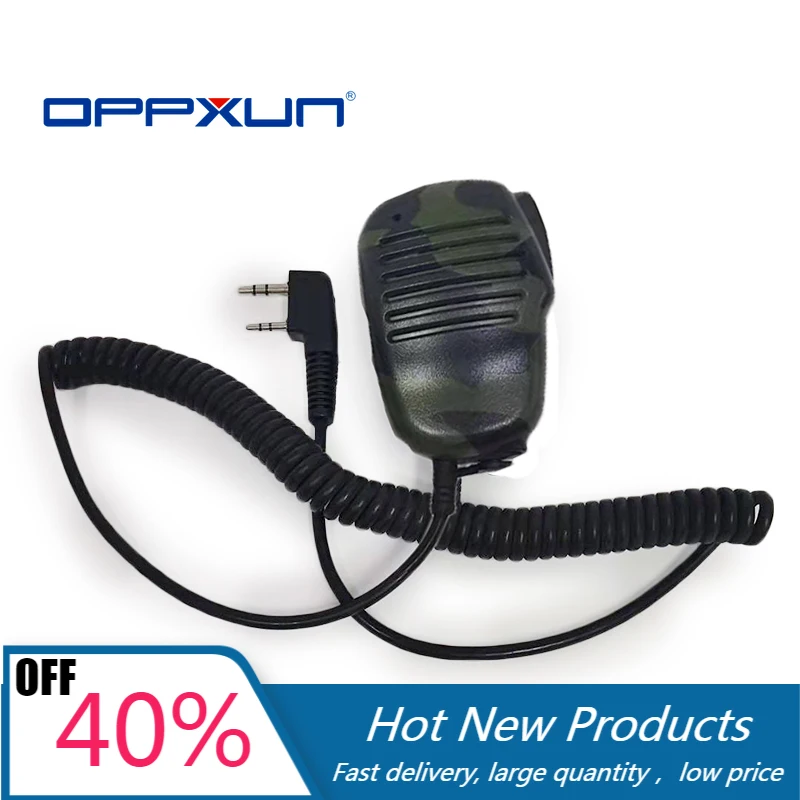 

OPPXUN MINI Myrtle Color Hand Microphone Mic Speaker PTT for Baofeng UV5R UV5RE UV5RG for Kenwood TK3160 TK3307 TK3207G Radio