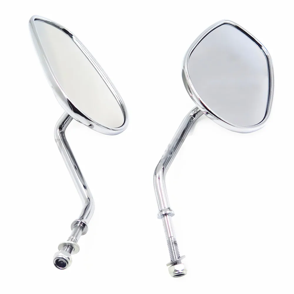 Мотоциклетные хромированные овальные зеркала заднего вида для Harley Dyne Electra Glide Fatboy