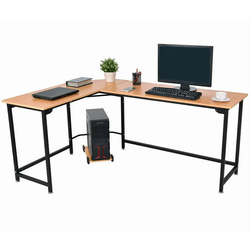 L образный компьютерный стол угловой рабочая станция игровой для дома офиса