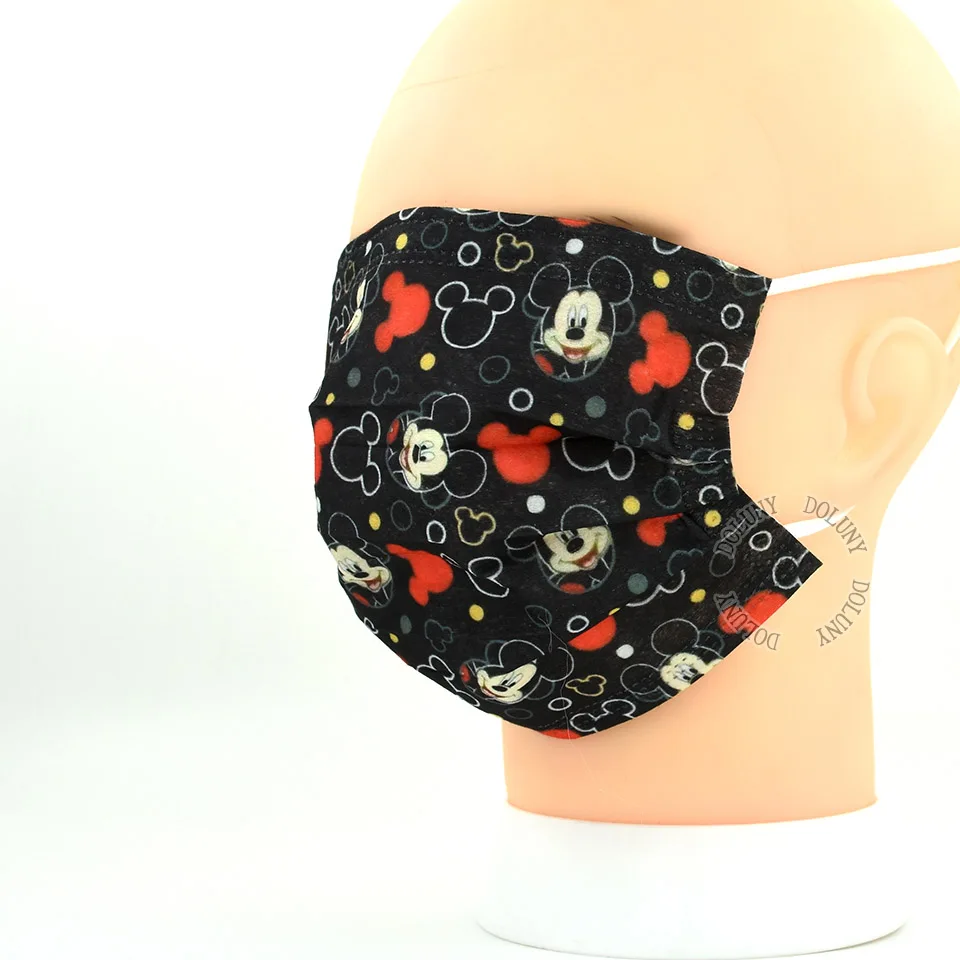 20/40/60 шт. одноразовые трехслойные нетканые защитные маски для взрослых |