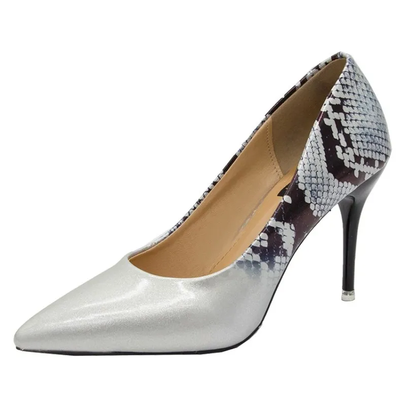 

2020 Sweet dress shoes Pointed Toe Women Elegant Pumps Fashion Office Sexy High Heels Thin Heel Women 's Wedding Shoes Y21-46