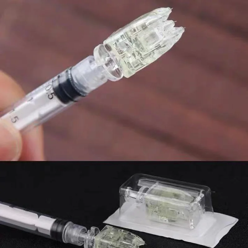 

1pc Hand 5pin Injection Crystal Microneedle Water Mesotherapy Micro Needle for Dermal Filler Meso Gun Anti Aging&Wrinkle Tool