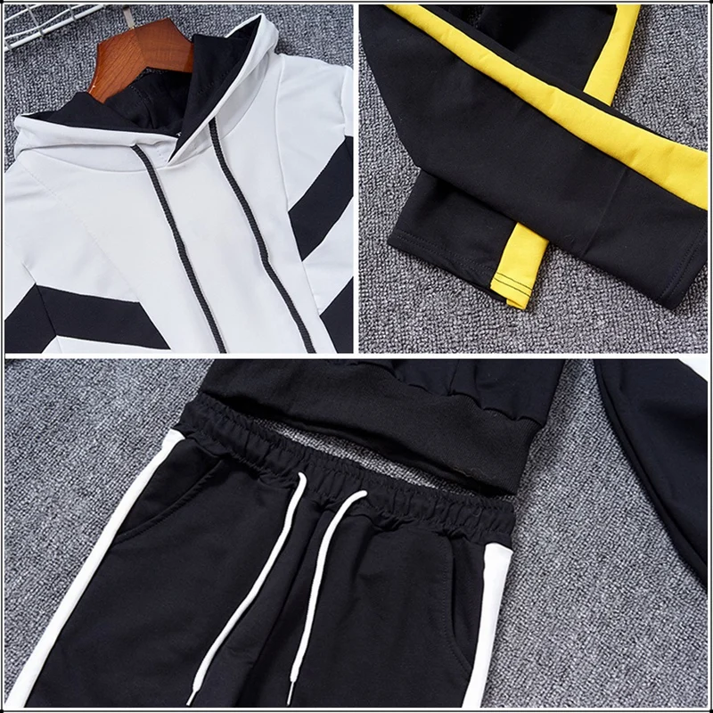 Женский спортивный костюм из 2 предметов повседневный укороченный топ с