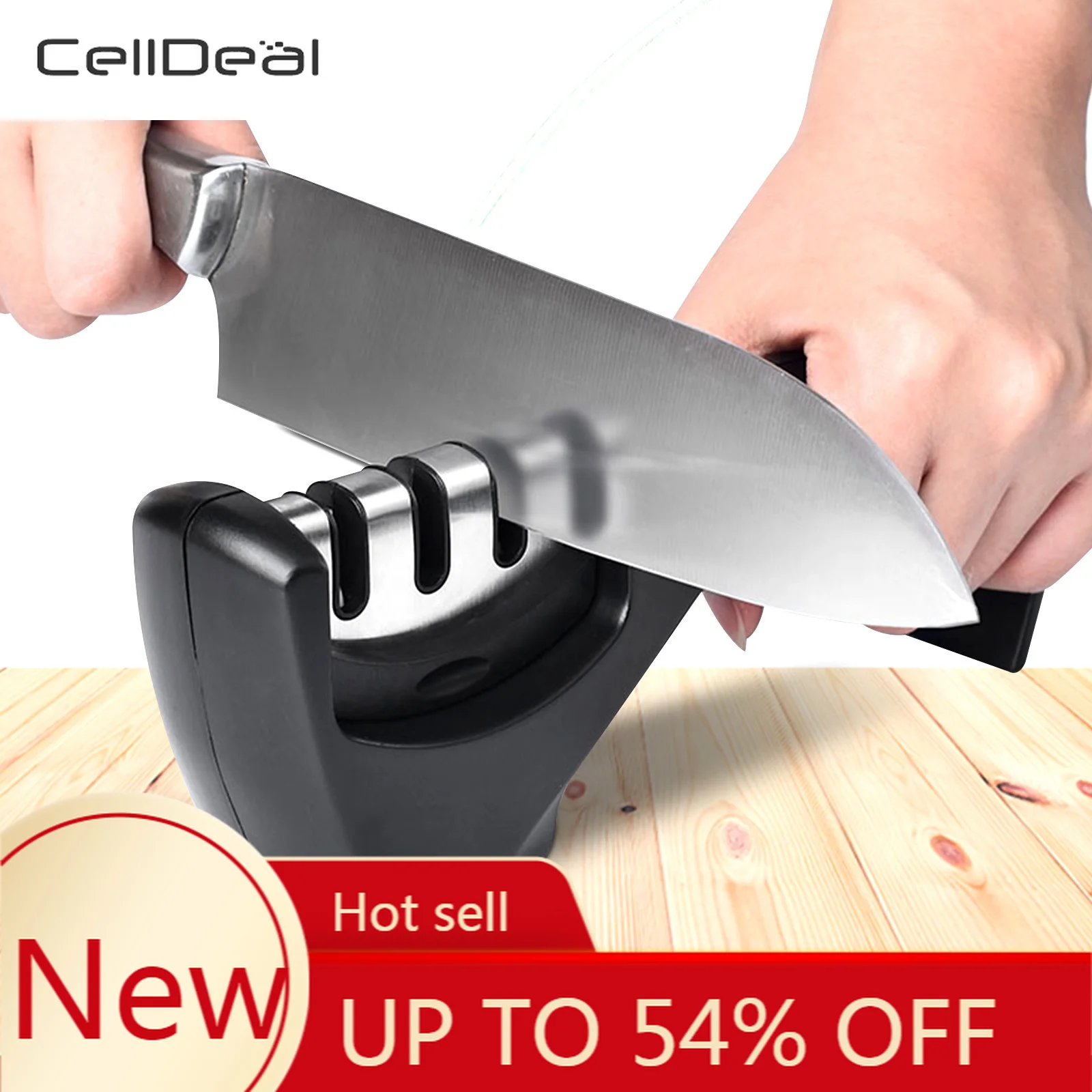 CellDeal профессиональная точилка для ножей кухонный точильный камень вольфрамовый