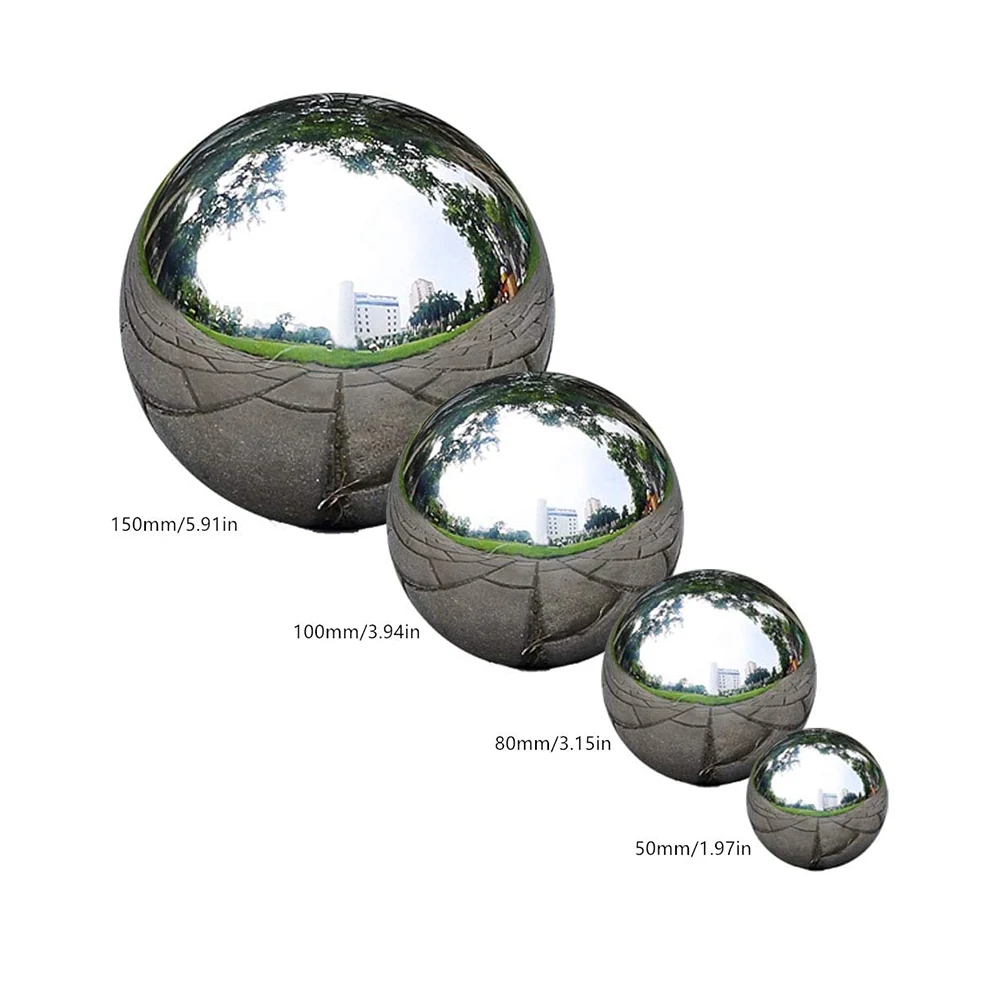 

Gazing Ball Garden Sphere Ball Mirror Polished Hollow Ball Stainless Mirror Sphere Steel Home Garden Ornament Decoration