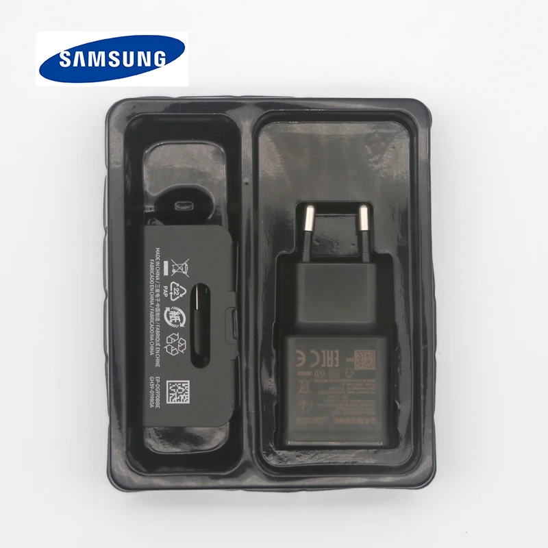 Оригинальное Адаптивное быстрое зарядное устройство samsung для Galaxy s10 s10e S8 S9 Plus Note 8 9 A3 A5 A7 USB настенный адаптер для быстрой зарядки
