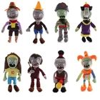 8 шт.лот Плюшевые игрушки-куклы Растения против Зомби 30 см PVZ CONEHEAD Jester MJ шапки зомби плюшевые мягкие игрушки для детей детский подарок