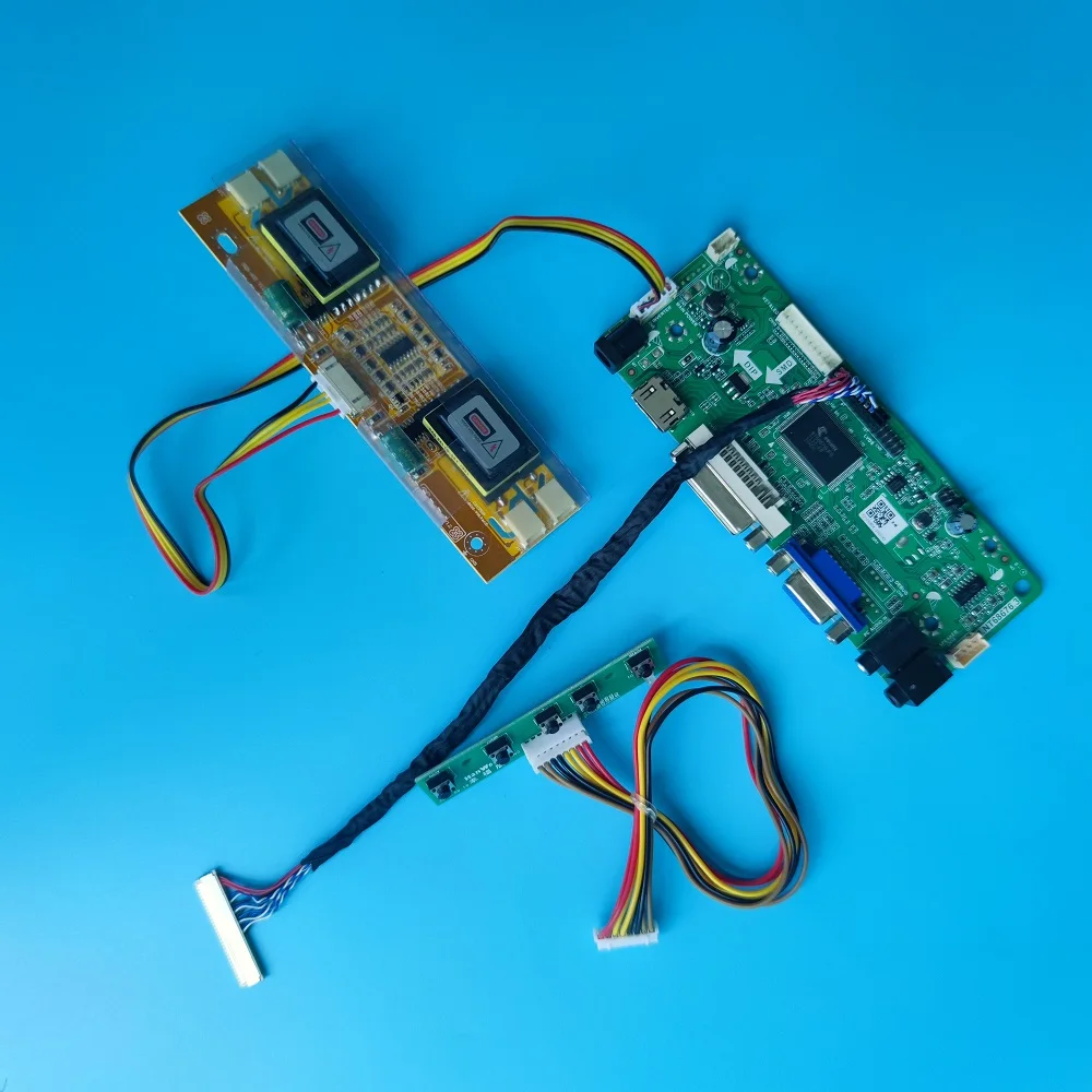 

kit for M170EG01 VF M.NT68676 DIY LVDS 4 lamps VGA DVI Controller board Driver 30pin 1280X1024 Screen Panel 17"