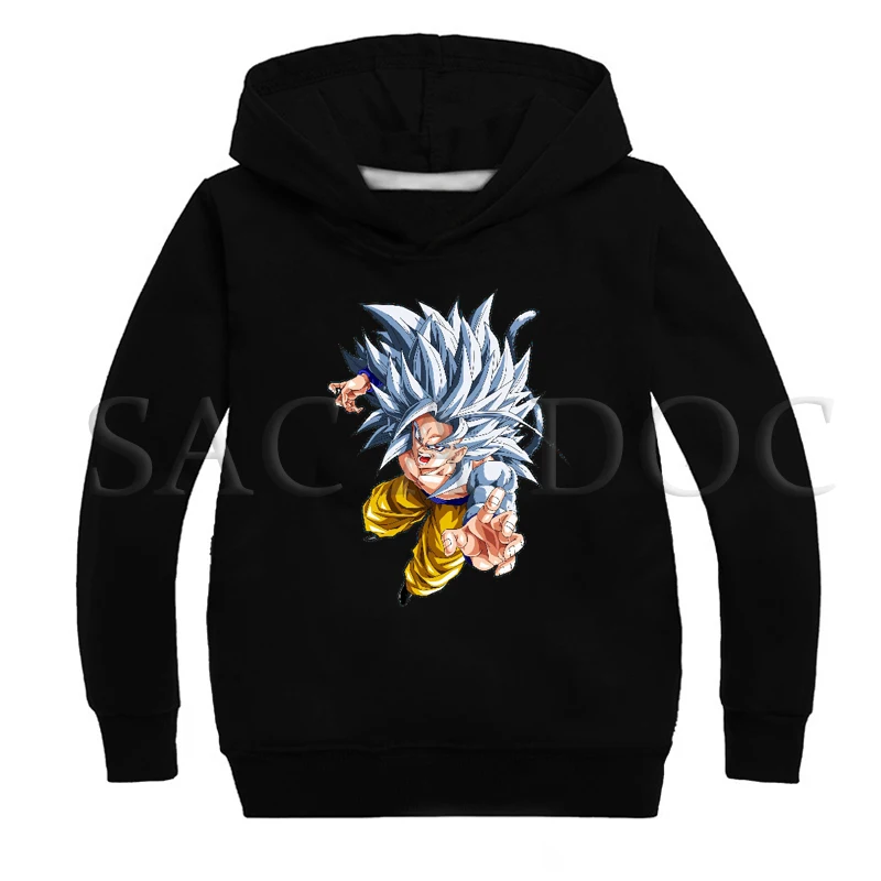 Hoodies 19 Модные толстовки с капюшоном с принтом «Жемчуг дракона»; толстовки для маленьких мальчиков и девочек; детские зимние тонкие топы с длинными рукавами; детская повседневная одежда - Цвет: Hoodies 19