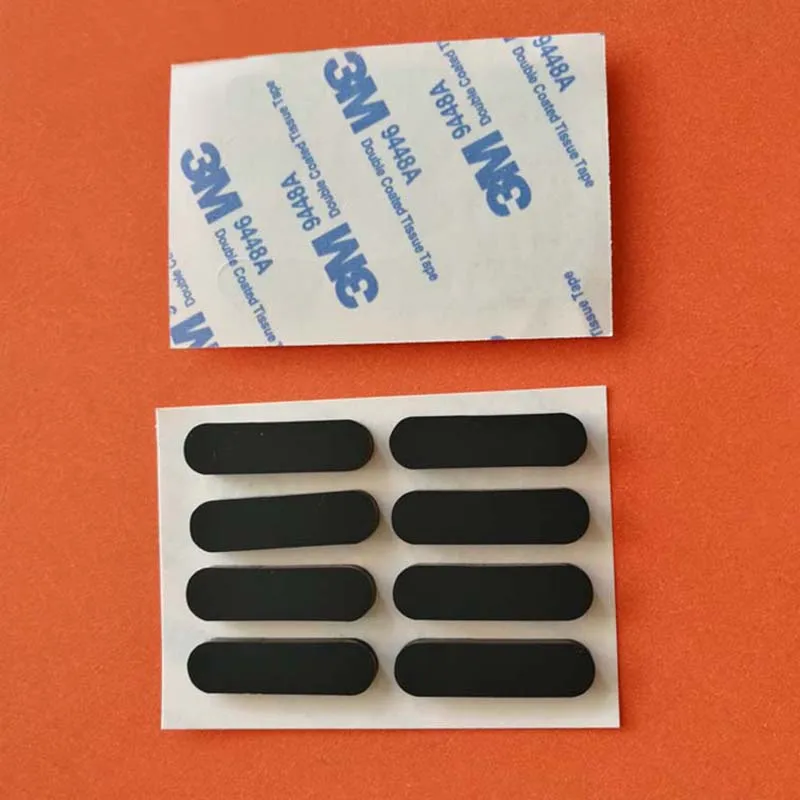 

10PCS Anti-slip Self Adhesive Silicone Rubber Oval Mat Cabinet Equipment Feet Pad Floor Protectors Width 3-9mm Black Hobby DIY