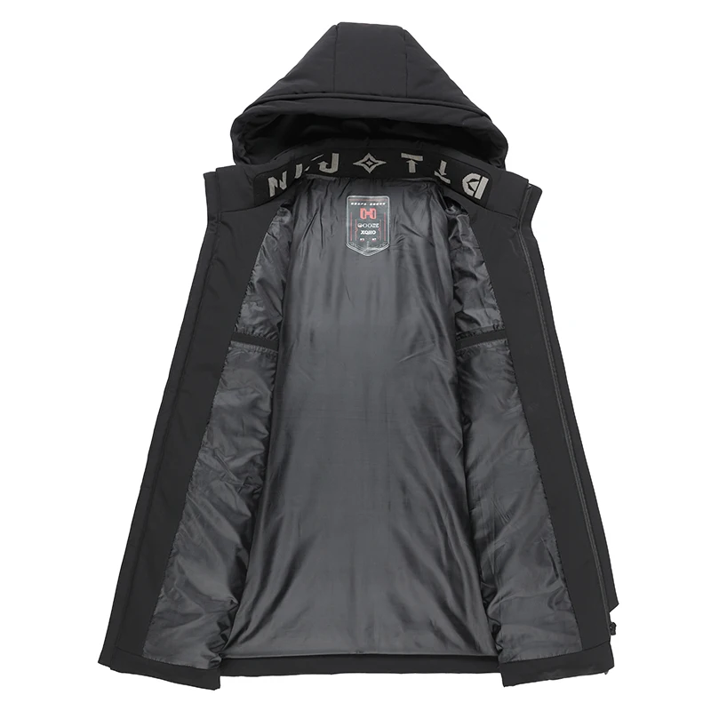 Мужская теплая зимняя куртка на утином пуху размера плюс 10XL 8XL 6XL 5XL 40 градусов с