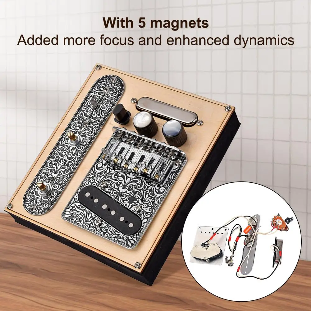 

Guitar Bridge Board Versatile Antiquity Neck Bridge Switch Volume Pickup High Stability Bridge Pickup