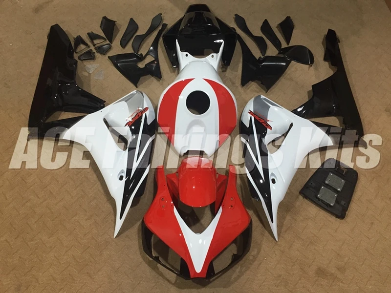 

Injection Mold New ABS Whole Fairings Kit Fit for HONDA CBR1000RR 2006 2007 06 07 CBR1000 Bodywork set Red white