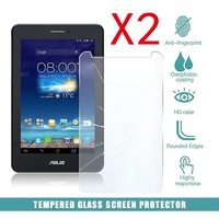 2pcs tablet tempered glass screen protector cover for asus fonepad 7 dual me175cg tablet pc anti fingerprint tempered film