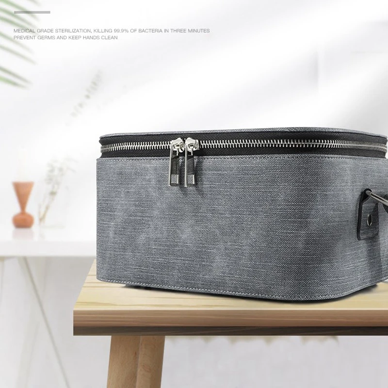 

Portable UV Light Sanitizers Bag Wireless Charging Disinfection Box Mommy Storage Carry Case for Mask/Underwear/Phone