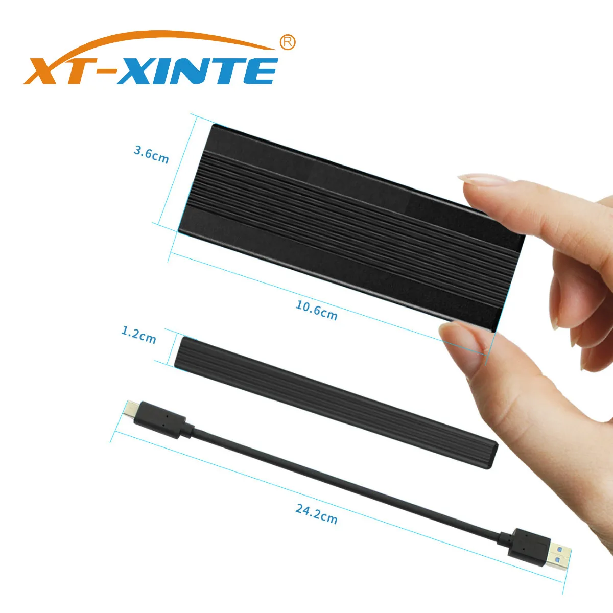 Корпус NVME M.2 алюминиевый корпус для HDD чехол контейнер мобильного жесткого диска