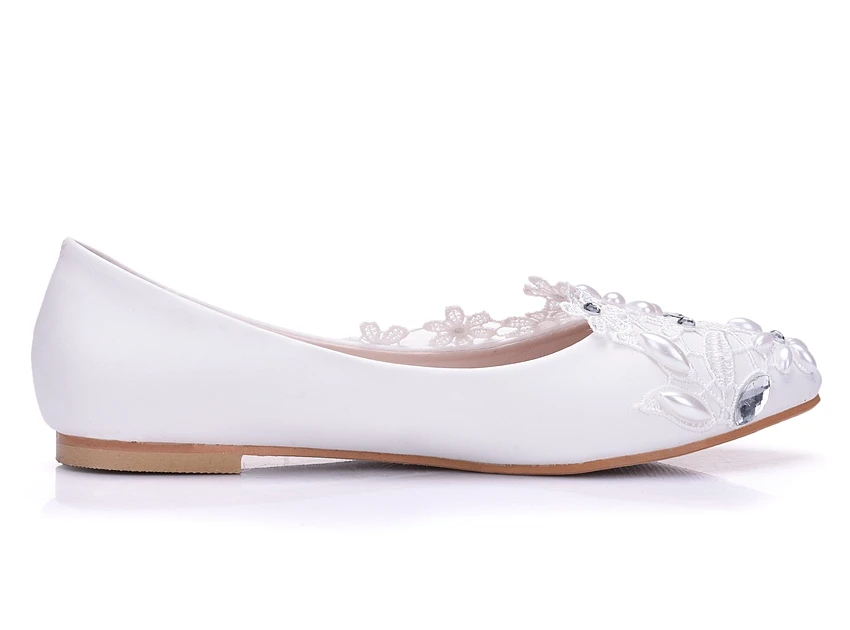 Женские свадебные туфли на плоской подошве со стразами шнуровке|women flats shoes|flats