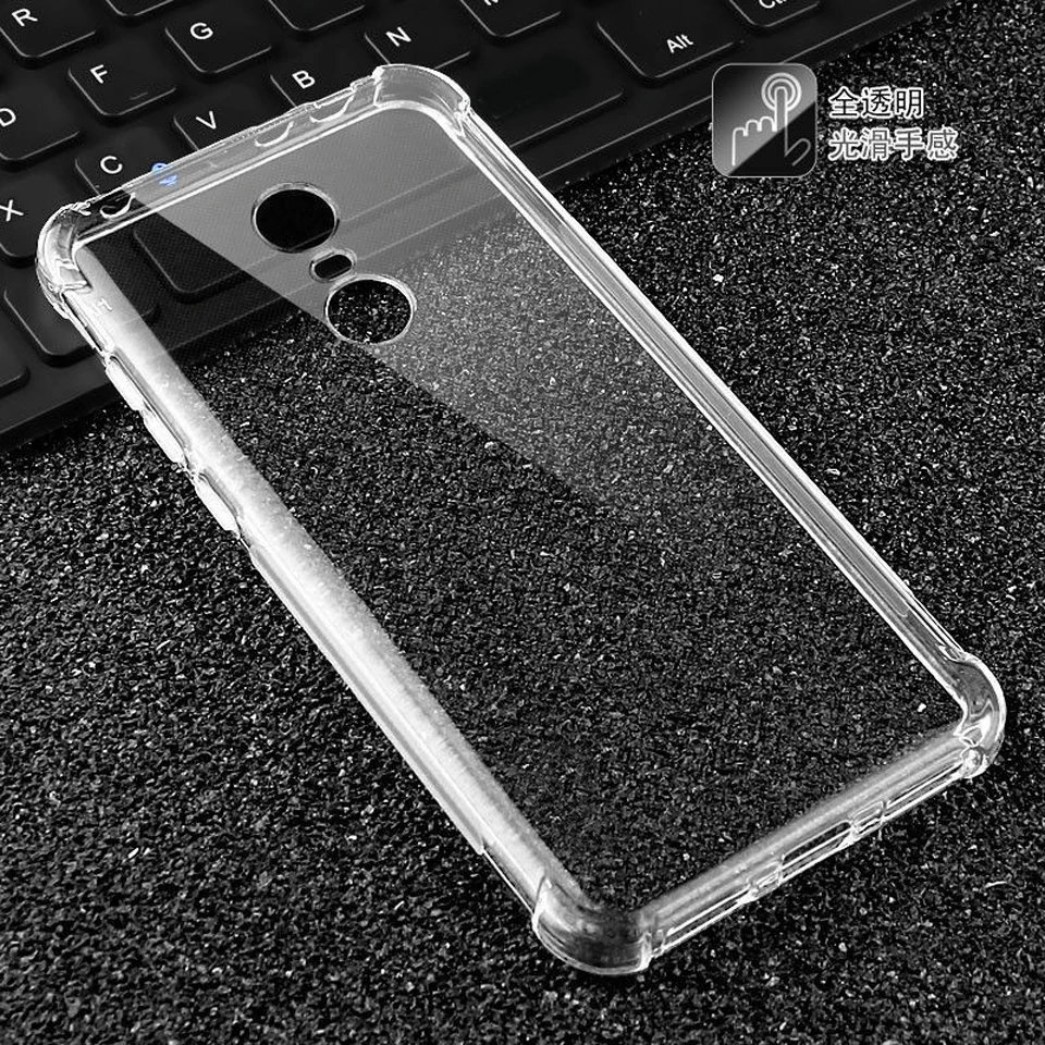 Ultrathin Shockproof Soft TPU Silicone Clear Cases Phone Transparent Cover Skin Coque Fundas for xiaomi Redmi 5 Plus Note 4 4X | Мобильные