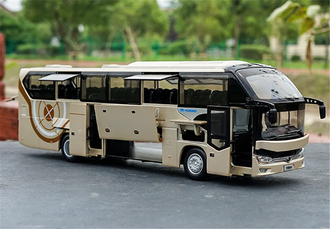 1:42 для YuTong Bus ZK6128HQB тренерский автобус литая металлическая модель автомобиля