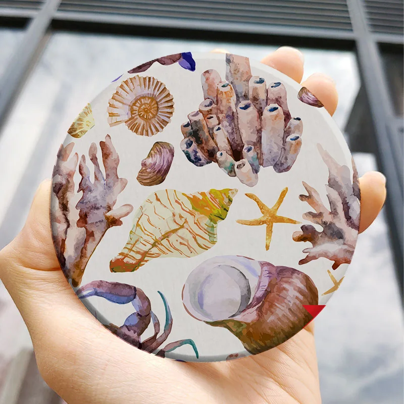 

Cute Printed Japan Diatom Mud Glass Coster Fish Seafood Beautiful Pot Holders Pot Holders Tea Accessories Welcome Mat Mat Plate