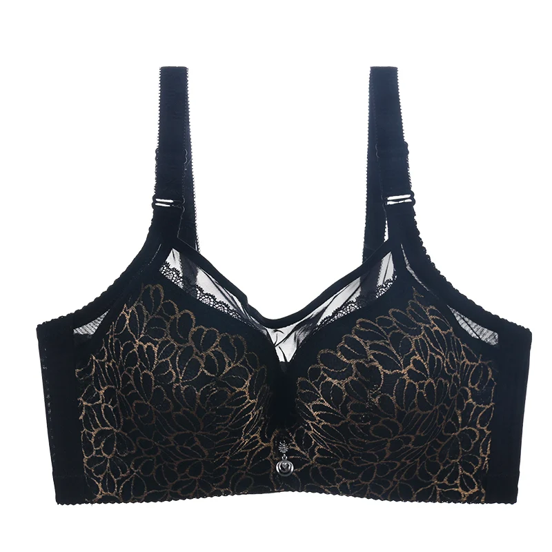 Женский кружевной бюстгальтер без косточек пуш ап большого размера пикантное