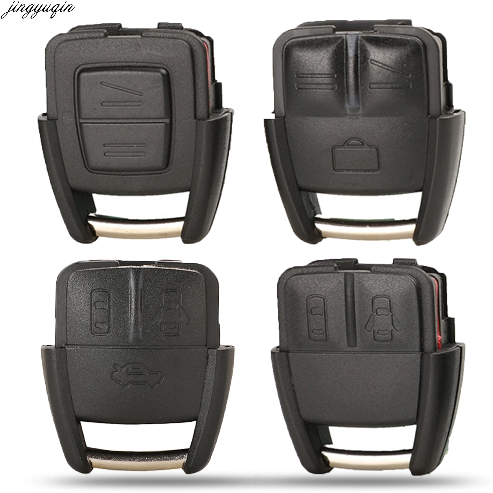 

Jingyuqin 10pcs Remote Car Key Case Shell For Vauxhall Opel Astra Omega Vectra Zafira 2/3 Buttons Replacement Auto Fob