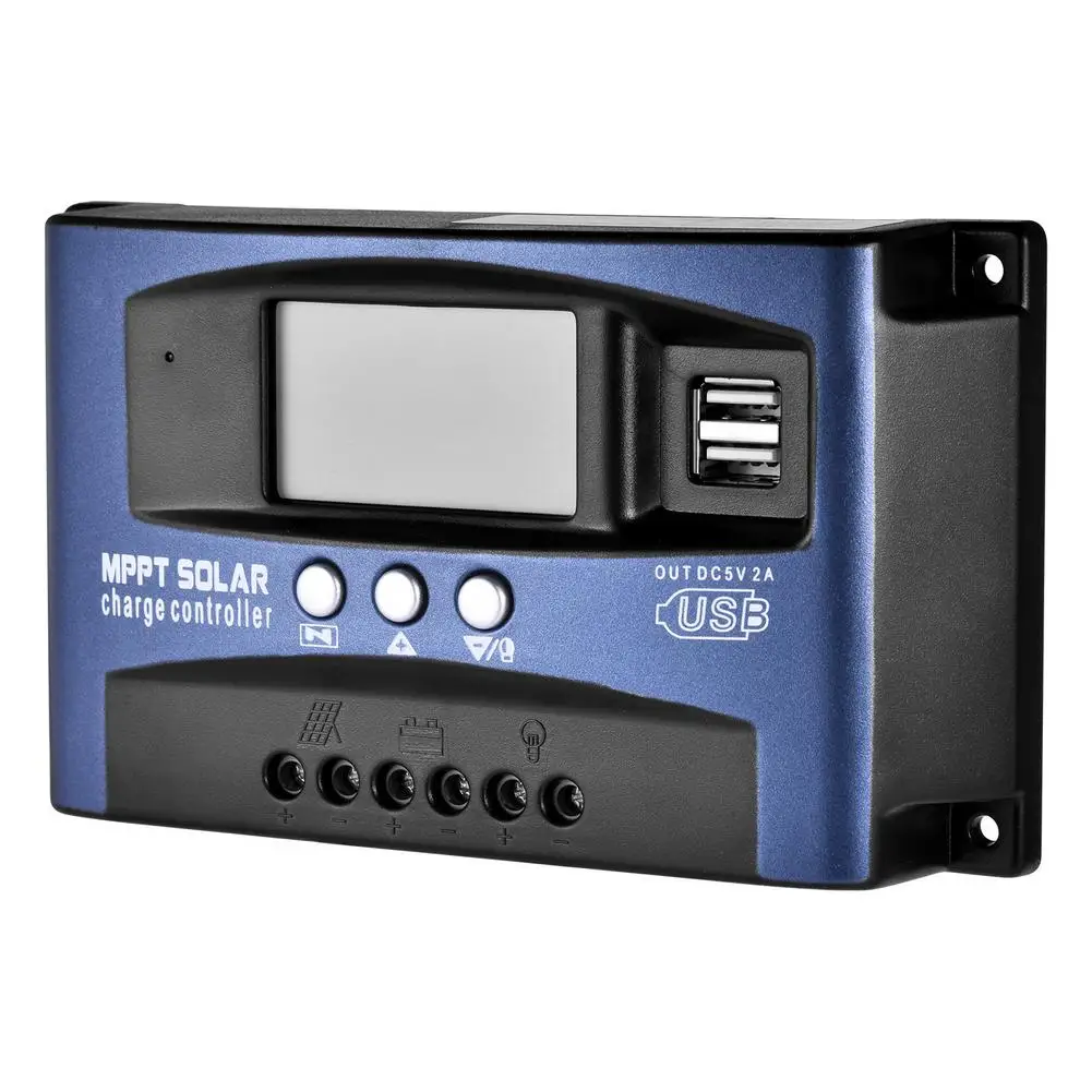 Контроллер заряда солнечной батареи 150 А/100 А/80 А/60 А/50 а/30 А MPPT PWM USB Регулируемый