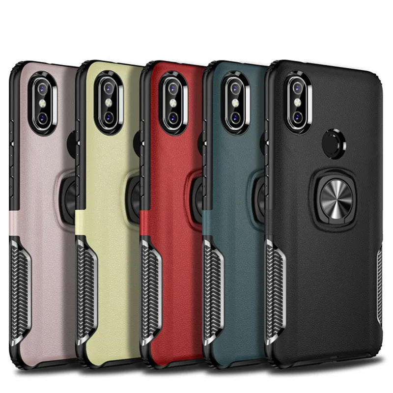 Защитный чехол для Xio mi 8 SE Mi 6 6X Poco F1 Fundas твердая Броня с магнитным кольцом Red pro