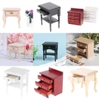 Масштаб 1:12 кукольный домик деревянный прикроватный шкаф куклы мини-мебель современный стол кукольный домик Миниатюрные аксессуары для мебели